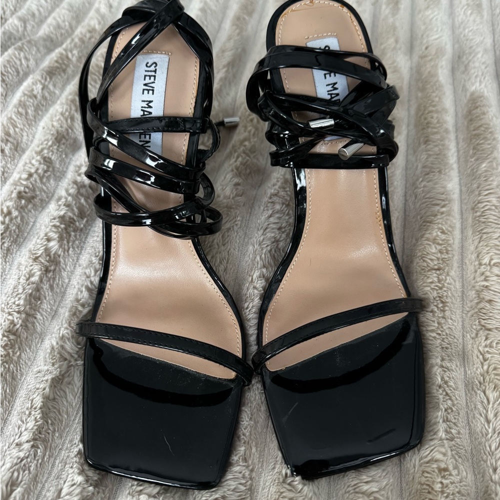 Steve Madden Black Strappy Women's Heels